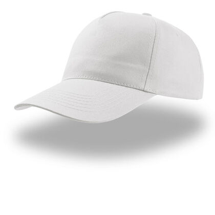 Бяла памучна шапка с козирка С2700-1