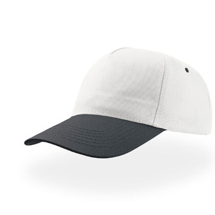 Бяла шапка с тъмно синя козирка С2700-2