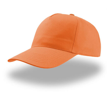 Оранжева памучна шапка с козирка С2700-3