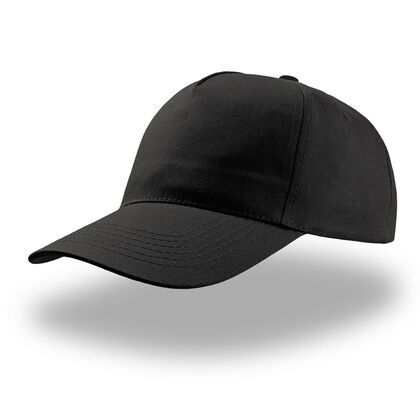 Черна памучна шапка с козирка С2700-4