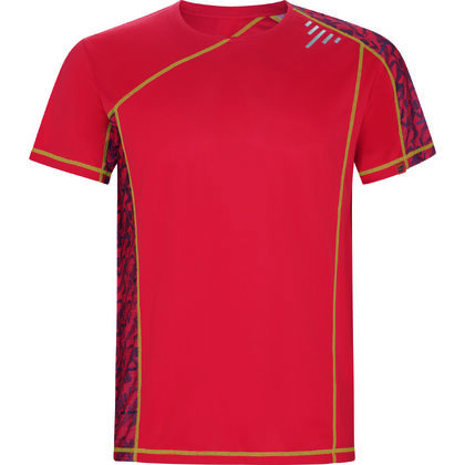 Дизайнерска спортна тениска в червено С2614-3