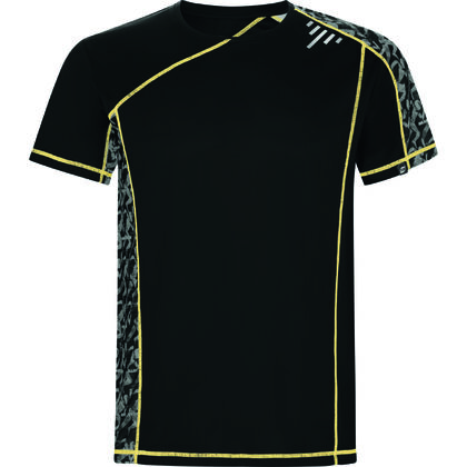 Дизайнерска спортна тениска в черно С2614-1
