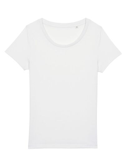 Дамска тениска от Био памук в бяло С1993-3