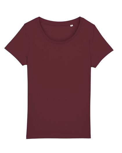 Тениска от Био памук в цвят бургунди С1993-4