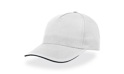 Тънка бяла шапка с козирка С2646-2
