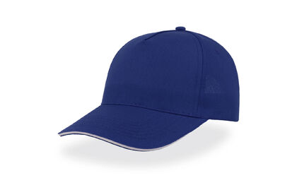 Тънка синя шапка с козирка С2646-6