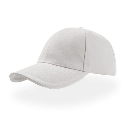 Памучна шапка с козирка в бяло С2658-1