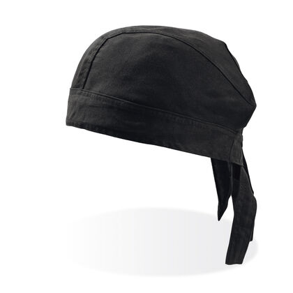 Черна кърпа за глава тип шапка С2667-2