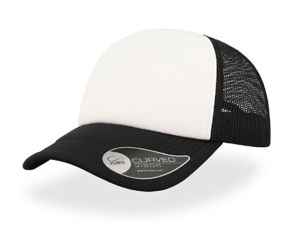 Прохладна шапка бяло на черно С2683-1