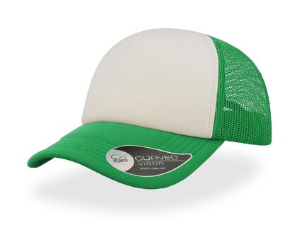 Прохладна шапка бяло на зелено С2683-5