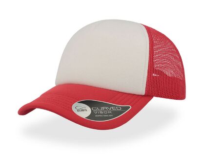 Прохладна шапка бяло на червено С2683-6