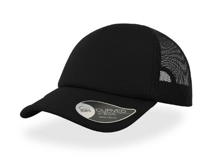 Прохладна черна шапка с мрежа B2683-12