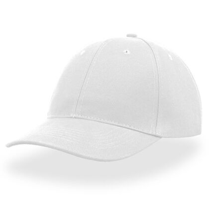 Бяла лятна шапка от памук С2776-2