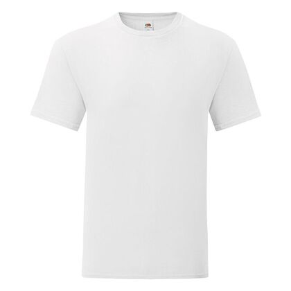 Бяла мъжка тениска големи размери С1755-3НК