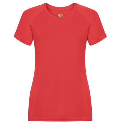 Червена спортна дамска тениска С425-5