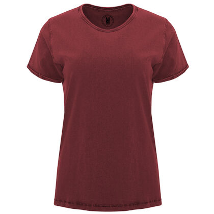 Ефектна дамска тениска цвят бордо С1769-4