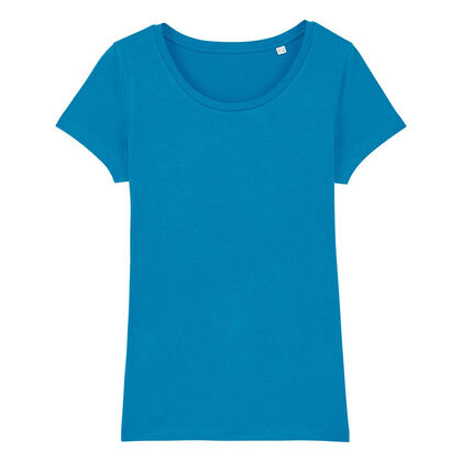 Светло синя тениска от Био памук С1973-8