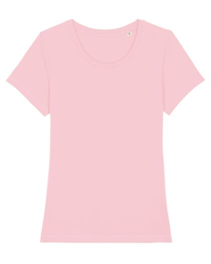 Светло розова тениска от Био памук С1973-10
