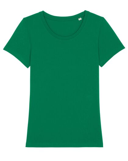Дамска тениска от Био памук в зелено С1973-11