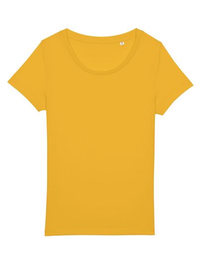 Дамска тениска в жълто от Био памук С1993-11