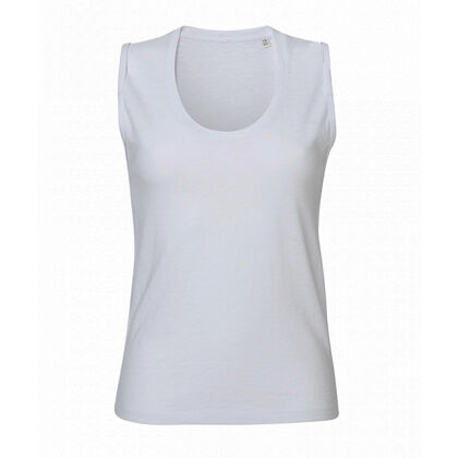 Дамска бяла тениска без ръкави С1982-2