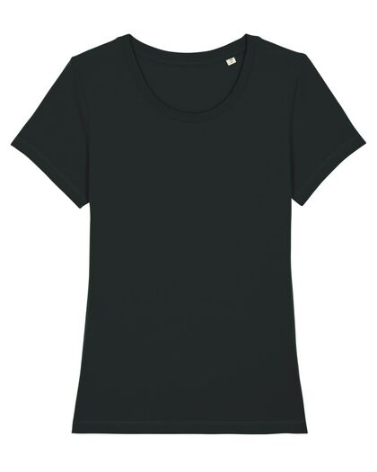 Черна тениска от органичен памук С1902-2