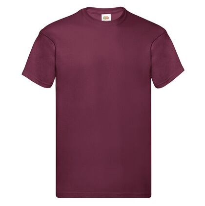 Обикновена тениска в цвят бургунди С74-13