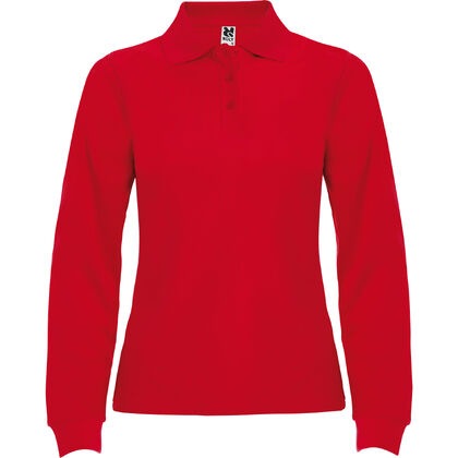 Червена дамска блуза с яка С346-5