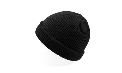 Черна рипсена шапка С2671-7