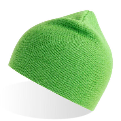Неоново зелена плетена шапка С2839-1