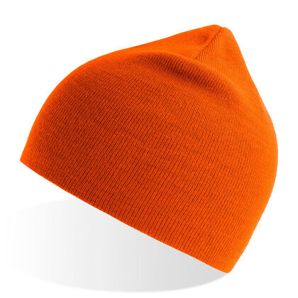 Оранжева плетена шапка С2839-2