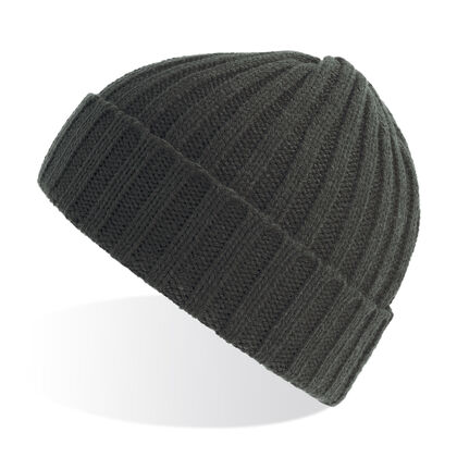 Плетена зимна шапка цвят графит С2672-4