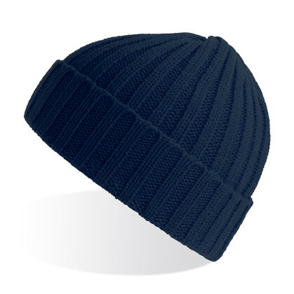 Плетена зимна шапка тъмно синя С2672-5