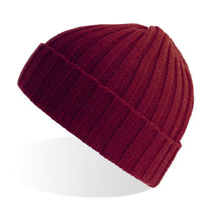 Плетена зимна шапка цвят бургунди С2672-8