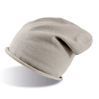 Памучна удължена шапка цвят каки С3173-5