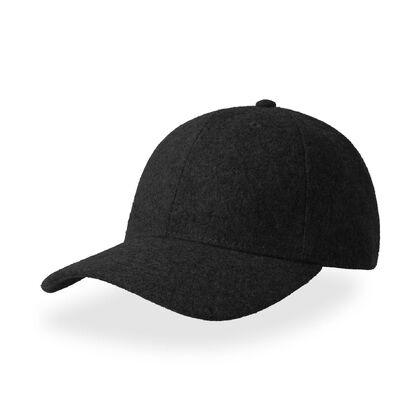 Вълнена шапка с козирка тъмно сива С3174-1
