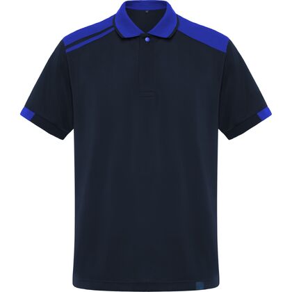 Мъжка тениска с яка тъмно синя С2950-2