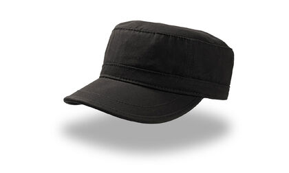 Черна шапка с козирка тип военна С3161-1