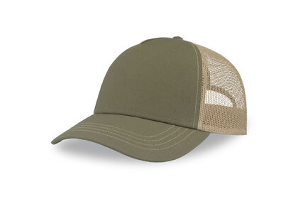 Лятна шапка с мрежа цвят олива С2655-5