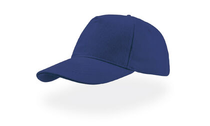 Синя памучна шапка с козирка С2686-6