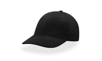 Черна шест панелна шапка С2774-1
