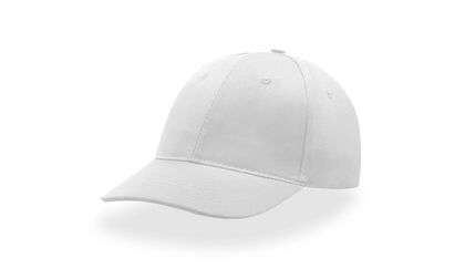Бяла шест панелна шапка С2774-2