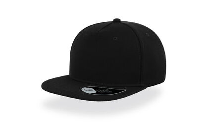 Черна изчистена шапка с плоска козирка С2752-5