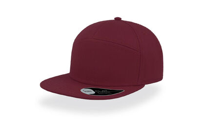 Памучна шапка цвят бургунди нов модел С2664-6