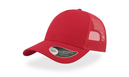 Червена шапка с мрежа за лятото С2684-3