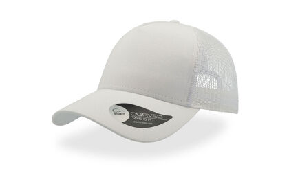 Бяла шапка с мрежа за лятото С2684-5