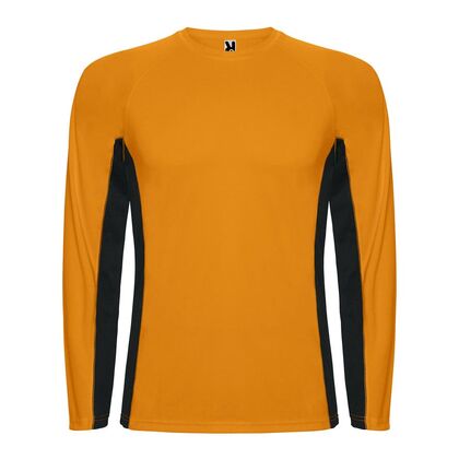 Неоново оранжева блуза за мъже В1380-9