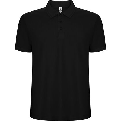 Мъжка тениска с яка черна С2630-1