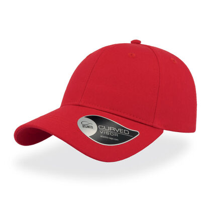 Памучна червена шапка с козирка С2856-2