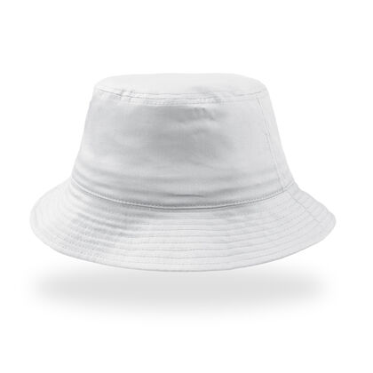 Памучна бяла шапка с малка периферия С2665-2